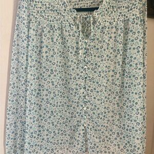 Boho sheer medium blouse